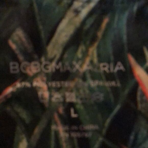 BCBG Floral Hawaiian style exercise leggings size l - Picture 3 of 5